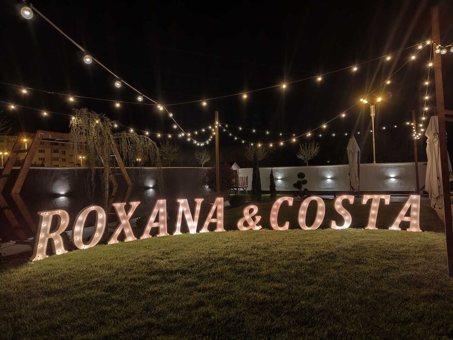 Închiriere Litere Volumetrice Luminoase - Nuntă, Botez, Aniversare