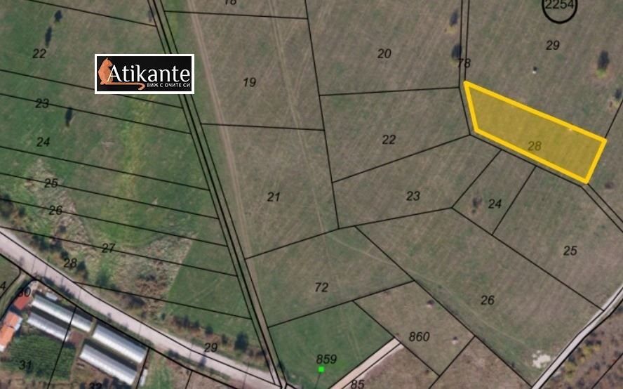 Парцел в София, област- площ 1000 цена 95000