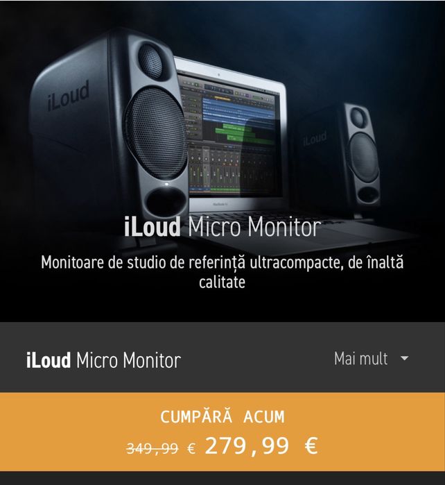 Boxe iLoud Micro Monitor pentru studio