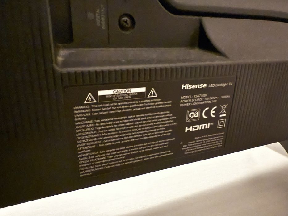 Vand tv led smart hisense 108cm