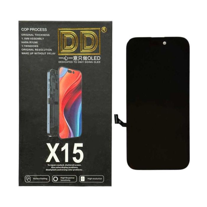 DD Soft OLED дисплей за iPhone 15 / 15 Plus / 15 Pro / 15 Pro Max