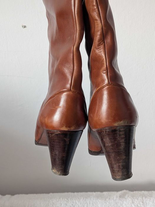 Cizme înalte cu toc piele Ugorossetti 40