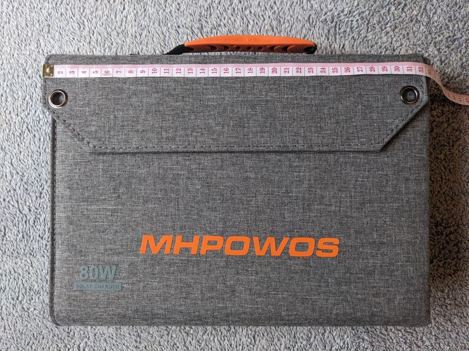 Сгъваем соларен панел MHPOWOS 80W за кемпер, каравани и туризъм
