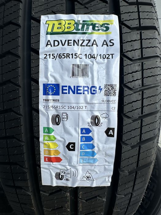 Нови Всесезонни Бусови Гуми TBB TIRES ADVENZZA AS 215/65R15C 104/102T 2156515 2156515C