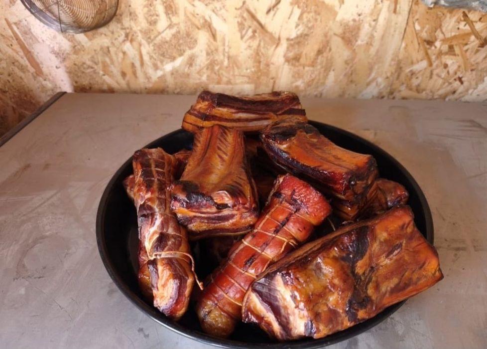 Копчёной  сало с домашней свинины