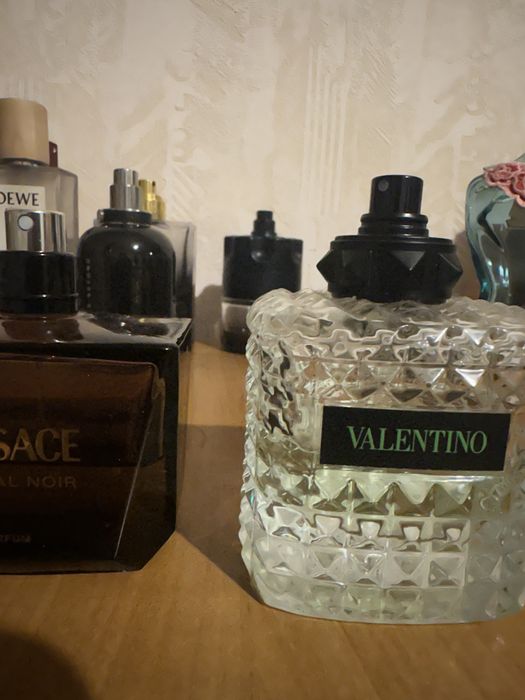 Armani My Way, Versace Crystal Noir, Valentino green stravaganza
