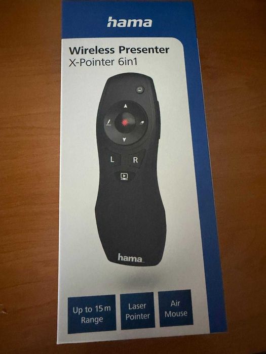 Presenter Wireless HAMA X-Pointer 6in1, negru