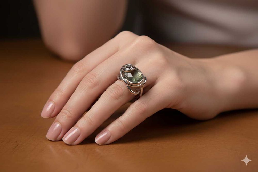 Bijuterii Handmade: Inel cu Cristale Swarovski – Nou