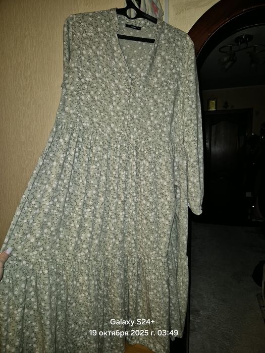 Длинное платье широкое с резинкой