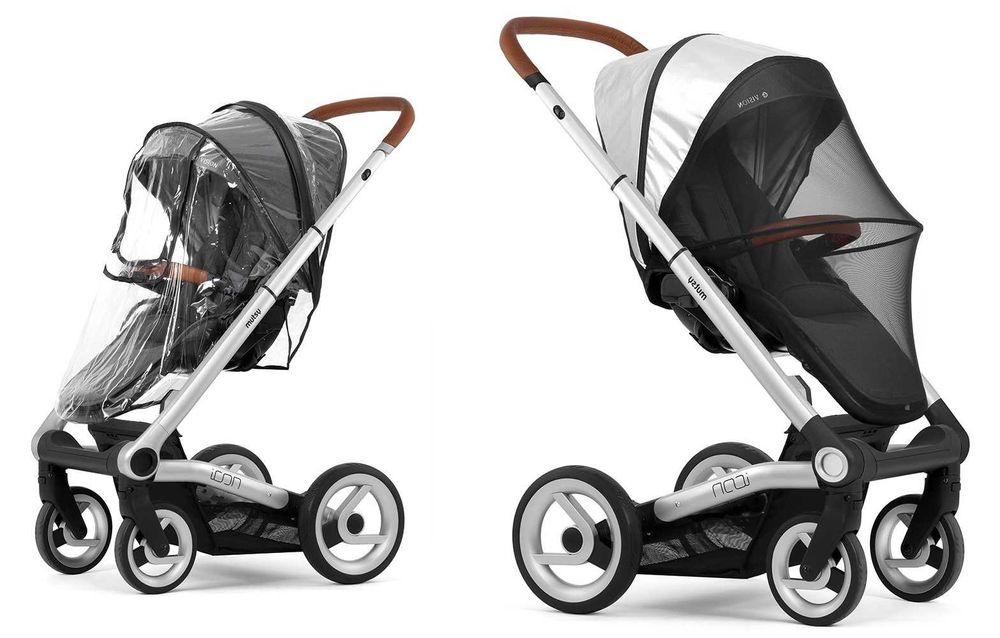 Дъждобран за количка и слънчобран с комарник за количка (Mutsy Icon)