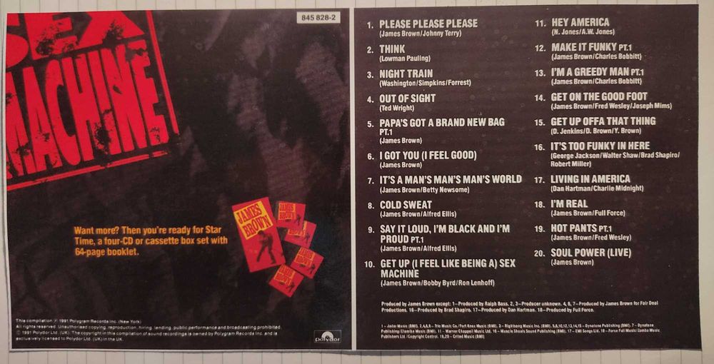 Неофициални дискове James Brown - нови 6 лв броя