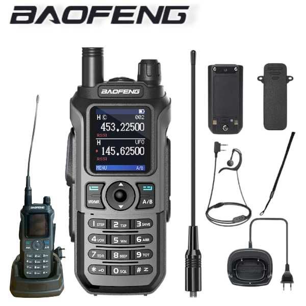 Мощна професионална радиостанция Baofeng UV21 PRO V2 18W USB C 2026г