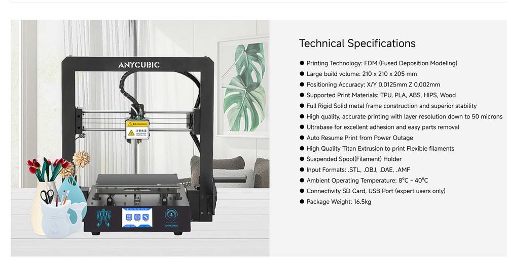 3Д Принтер 3D printer-210x210x205 Разпродажба/ANYCUBIC MEGA S