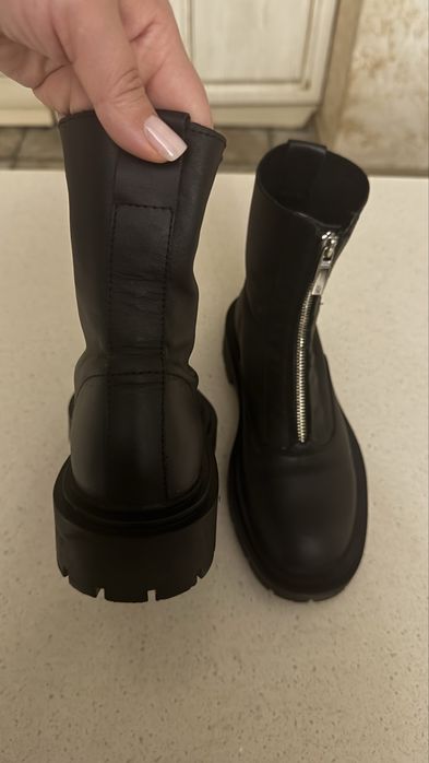 Ботинки Zara из натуральной кожи