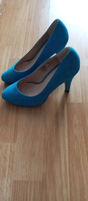 Pantofi Piele Buffalo albastri