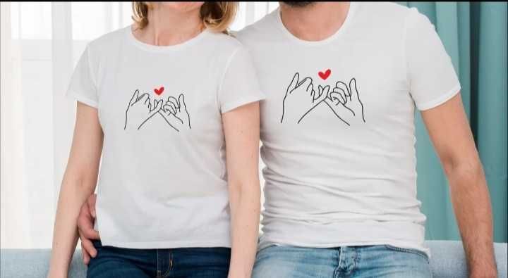 Тениски за влюбени двойки. 14 Февруари