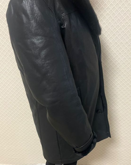 Кожный куртка размер 50