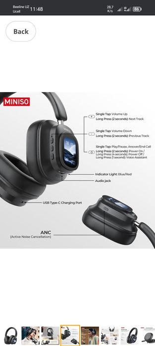 Bluetooth naushnik yangi