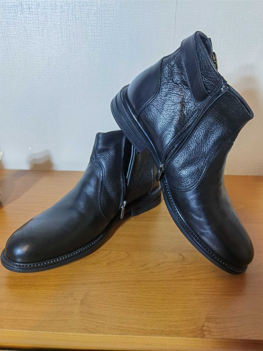 Мъжки боти от естествена кожа - размер 41