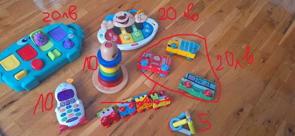 Детски дървени пъзели и други играчки