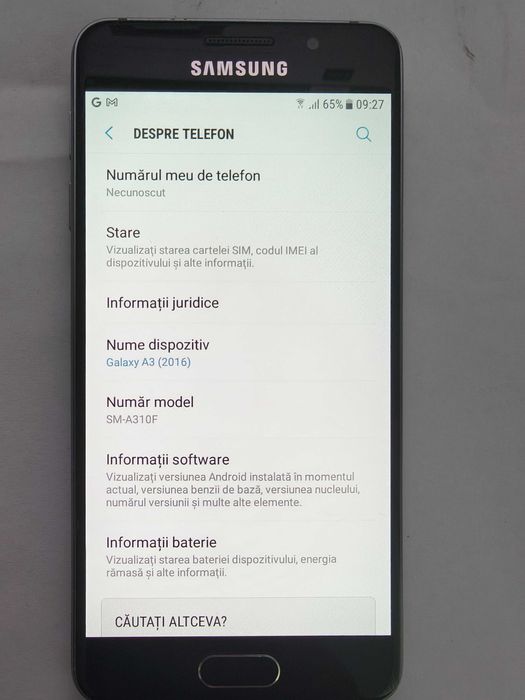 Samsung Galaxy A3 2016 – 4G – 16GB – Single SIM. Impecabil!