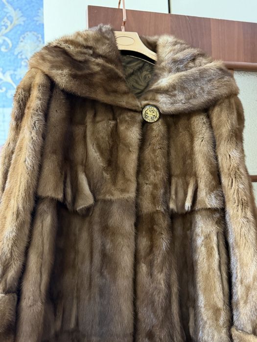 Длинная Норковая шуба