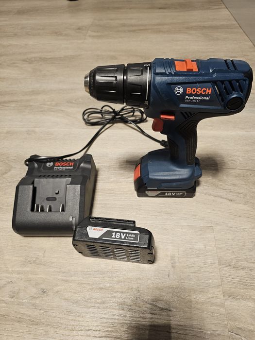 Masina gaurit insurubat BOSCH Professional GSR 180 Li + 2 acumulatori