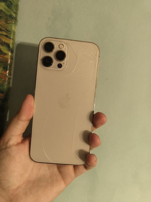 iPhone 12 Pro Max 128gb Neverlocked Gold Fisurat