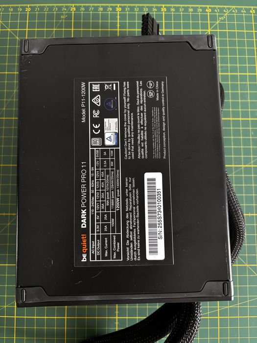 Sursa Gaming Pc PSU BeQuiet 1200 watts 80 platinum