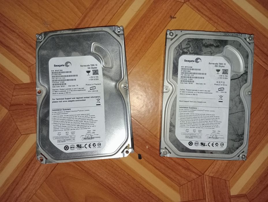 Жёсткий диск 160 и 250 гигабайт