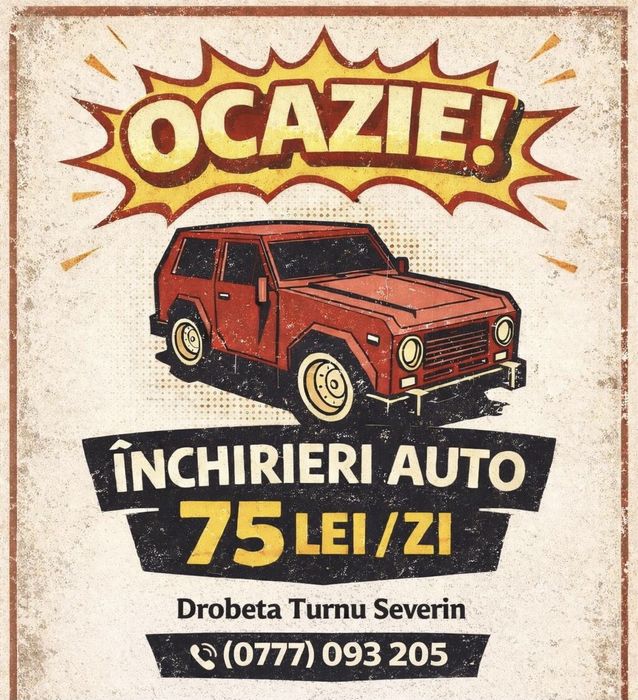 Rent a car Severin inchirieri auto Severin