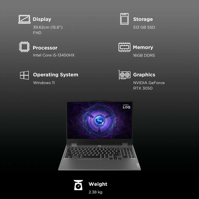 Lenovo 15.6" LOQ 15IRX9 Gaming Laptop