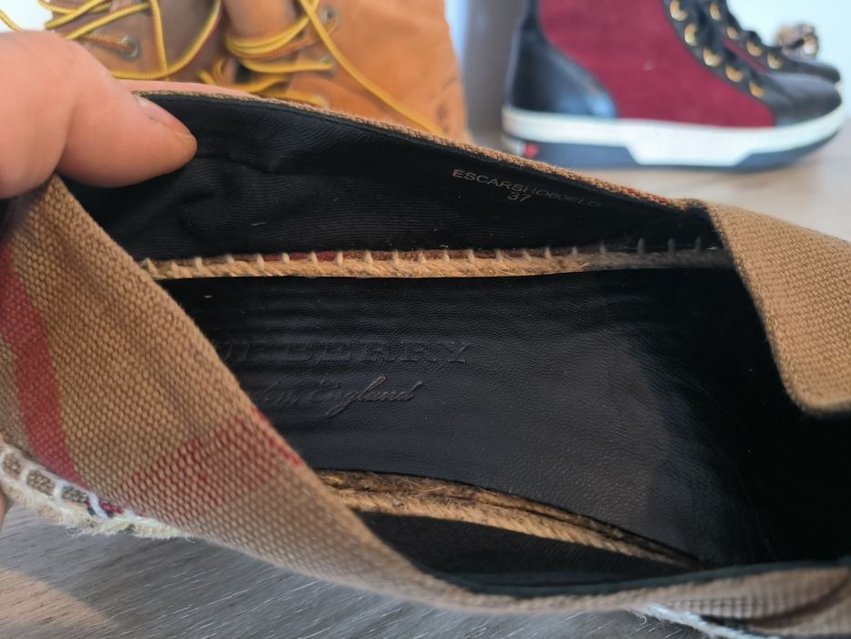 Burberry espadrile /Ghete Moschino Timberland
