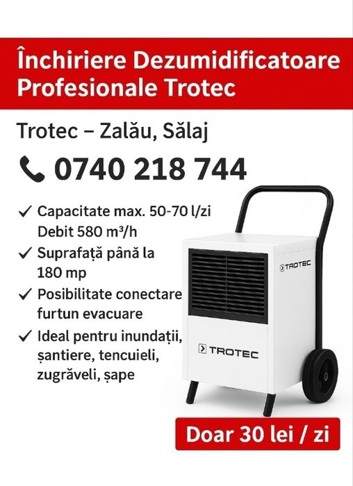 Închiriez Dezumidificatoare Industriale Trotec Noi!