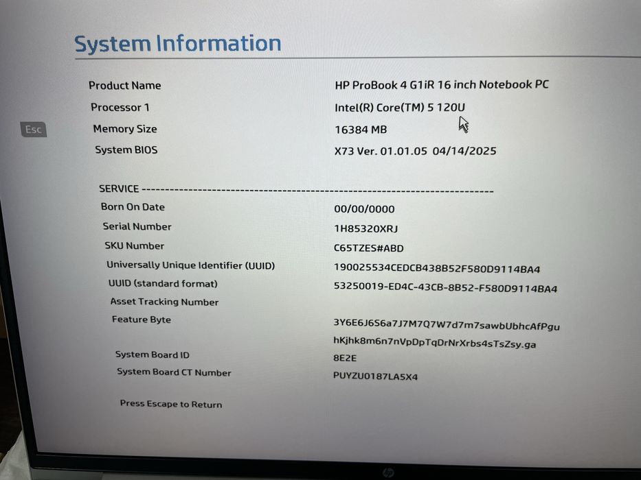 Laptop nou 2026 HP ProBook 16 i5 120U