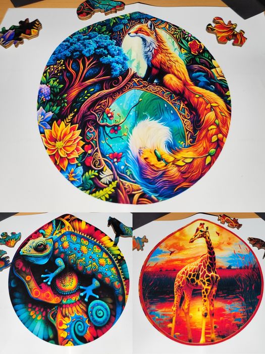 Красиви дървени пъзели