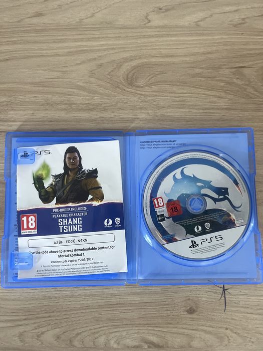 Диск на ps5 mortal combat