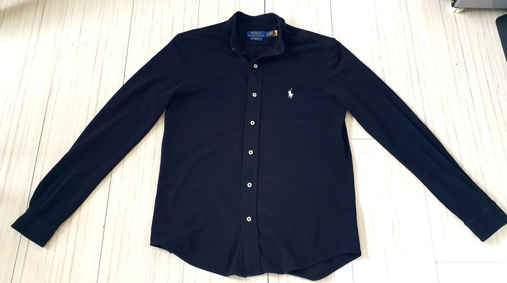 POLO Ralph Lauren Feather Pique Cotton  S НОВО ОРИГИНАЛ Мъжка Риза