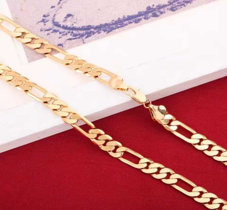 GB 2, set placat aur 18k, masiv, lant si bratara , noi si marcate