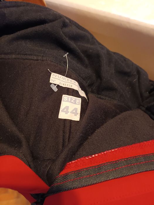 Pantalon unisex de ski rosu-bordo marimea 44