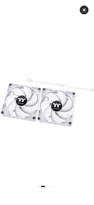Set 2 ventilatoare Thermaltake CT120 120mm  albe /FARA RGB