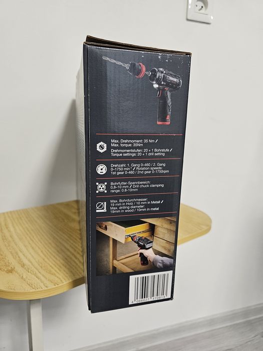 Set bormasina + impact Parkside Performance 12V