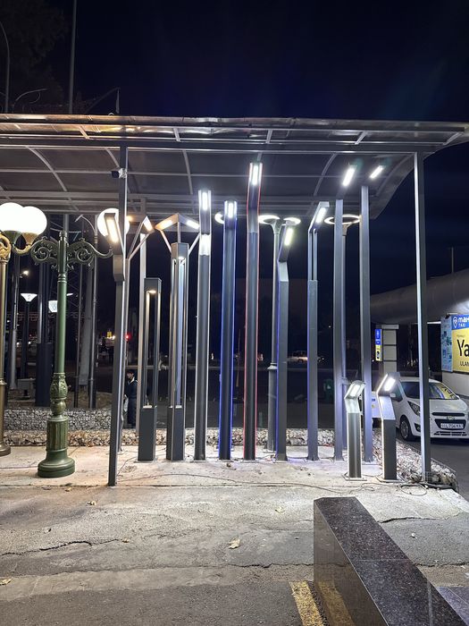 LED Столб светильник освещение 3-4м Stolba  Уличный фонарь hi tech