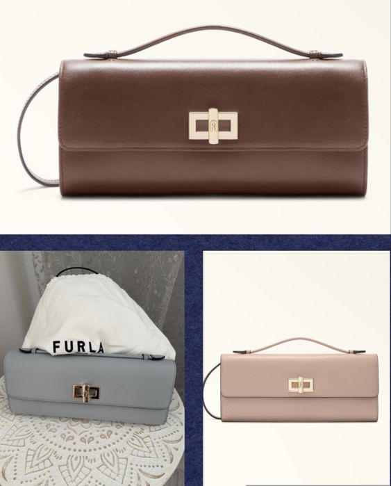 Дамска чанта Furla естествена кожа в  няколко цвята