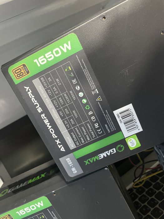 Блок питания 1650w, 4х8pin