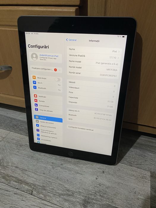 Vand tableta Ipad Generatia 6! Este ca noua !