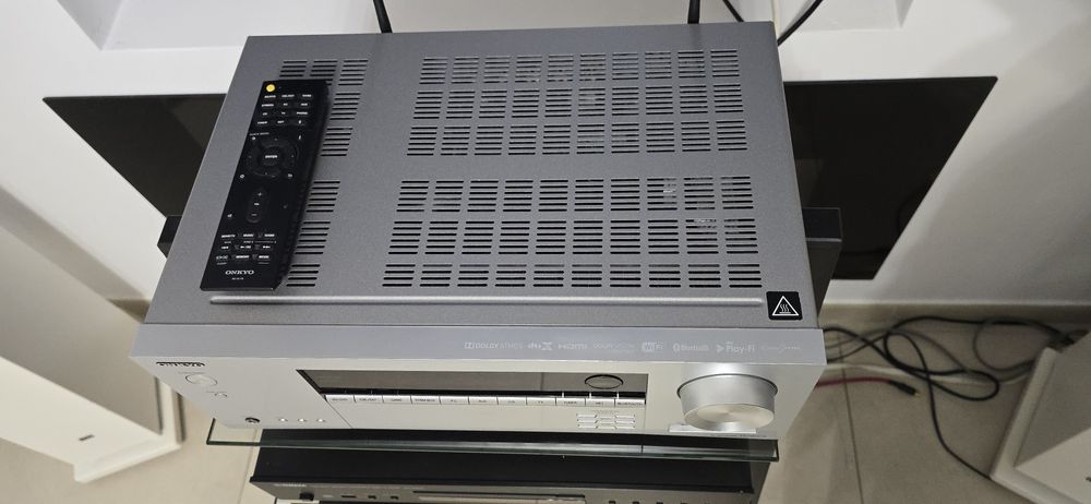 Receiver Onkyo TX-NR474 Dolby Atmos Wifi Bluetooth Usb ARC Tidal 4k