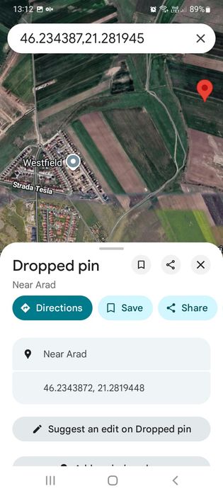 Teren extravilan agricol 1 Ha langa Westfield