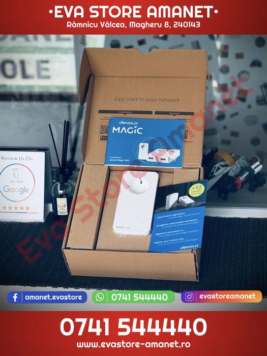 Kit de adaptoare Powerline + Wi-Fi mesh DEVOLO Magic 2 WiFi 6 Next Multiroom KIT