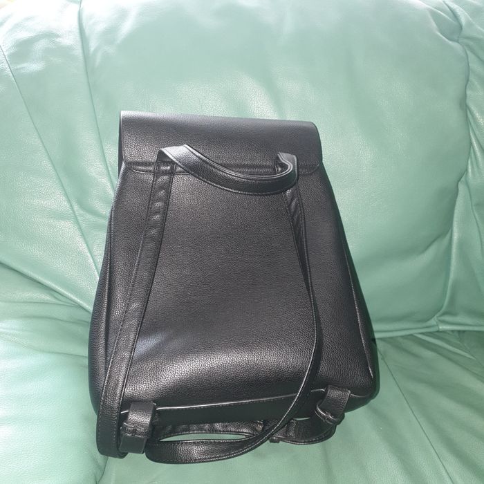 Geanta tip rucsac, pt dama, piele ecologica, negru